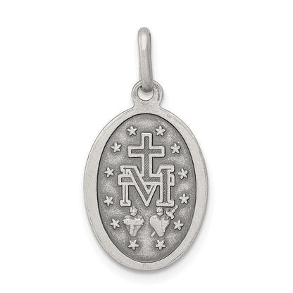 Sterlingsilber Antikisiert Wundertätig Medaille