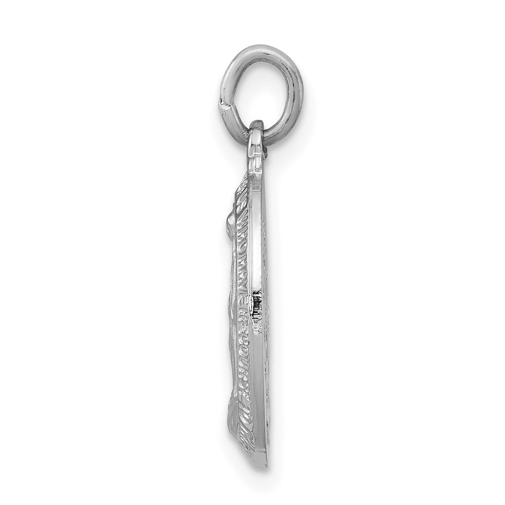 Sterlingsilber Rhodiniert Wundertätig Medaille