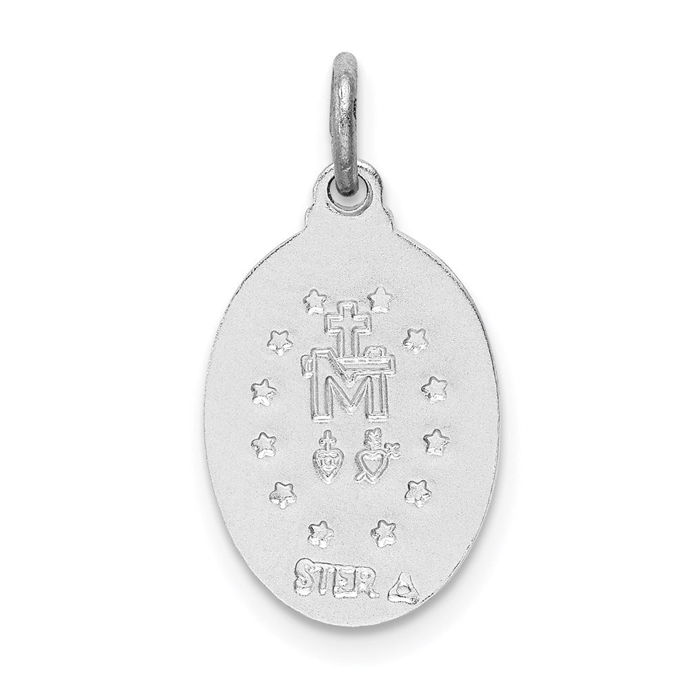 Sterlingsilber Rhodiniert Wundertätig Medaille