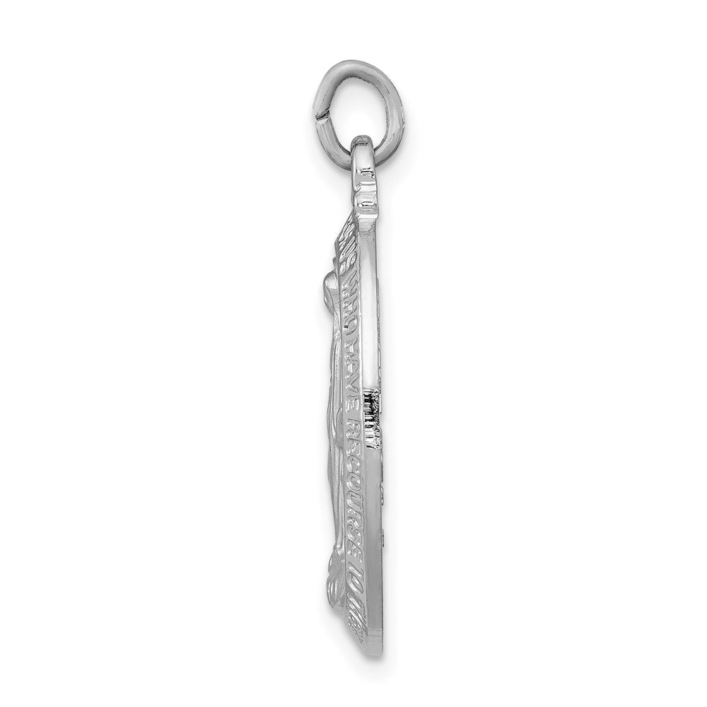 Sterlingsilber Rhodiniert Wundertätig Medaille