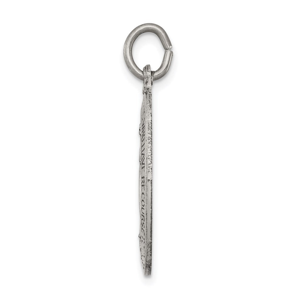 Sterlingsilber Antikisiert Wundertätig Medaille