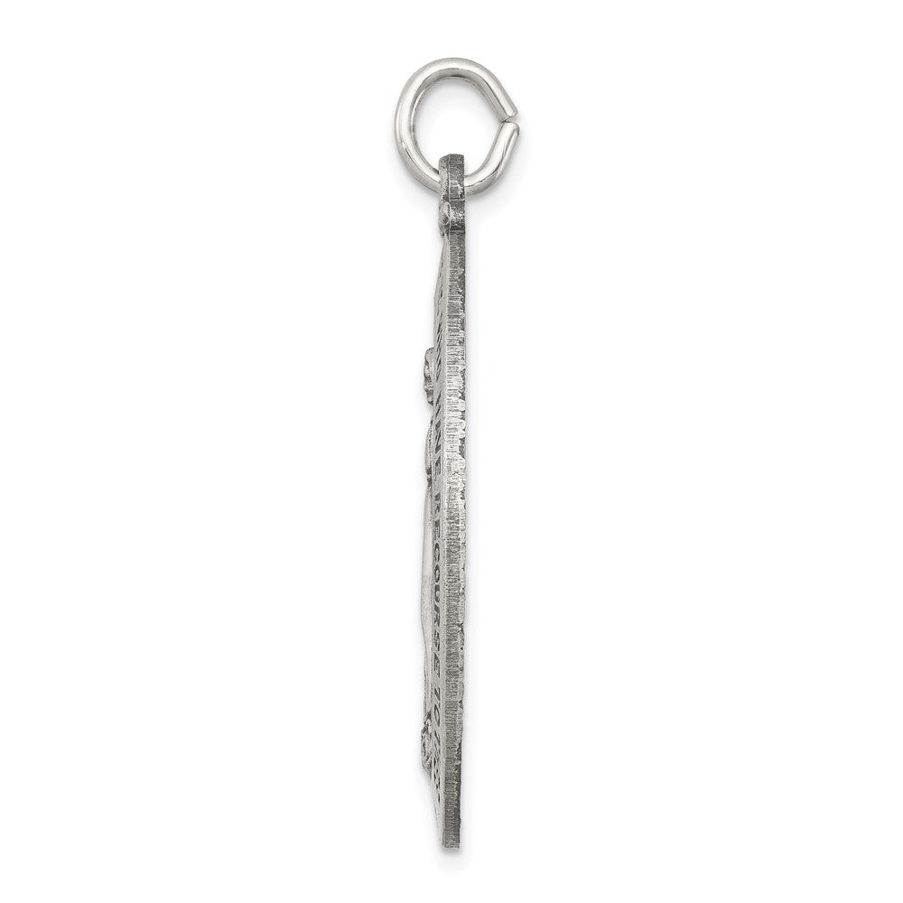 Sterlingsilber Antikisiert Wundertätig Medaille