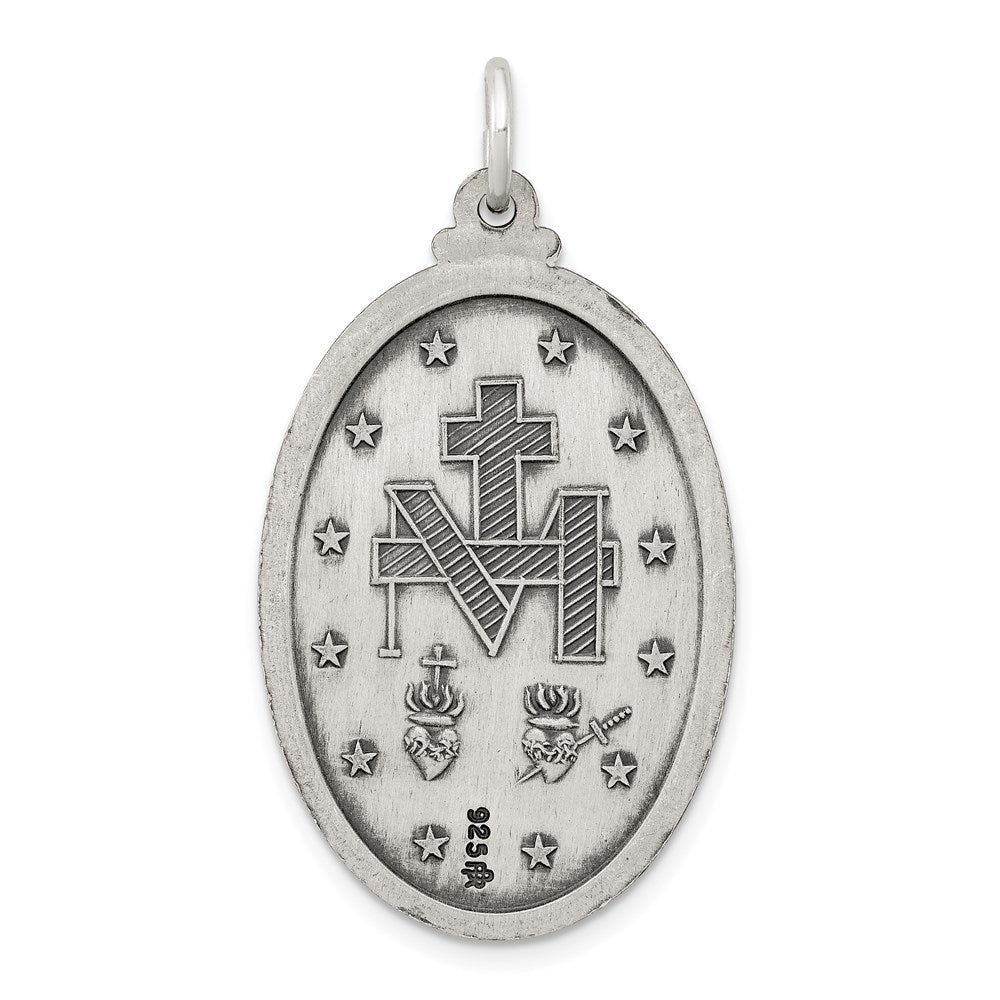Sterlingsilber Antikisiert Wundertätig Medaille