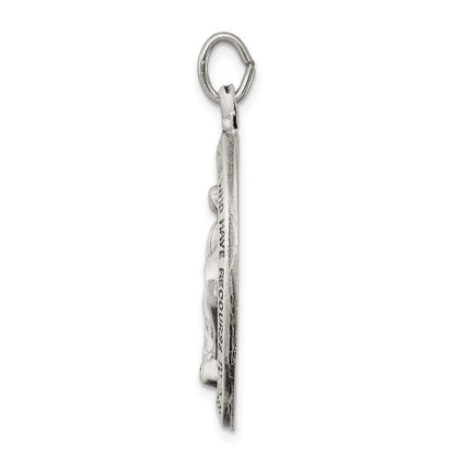 Sterlingsilber Antikisiert Wundertätig Medaille