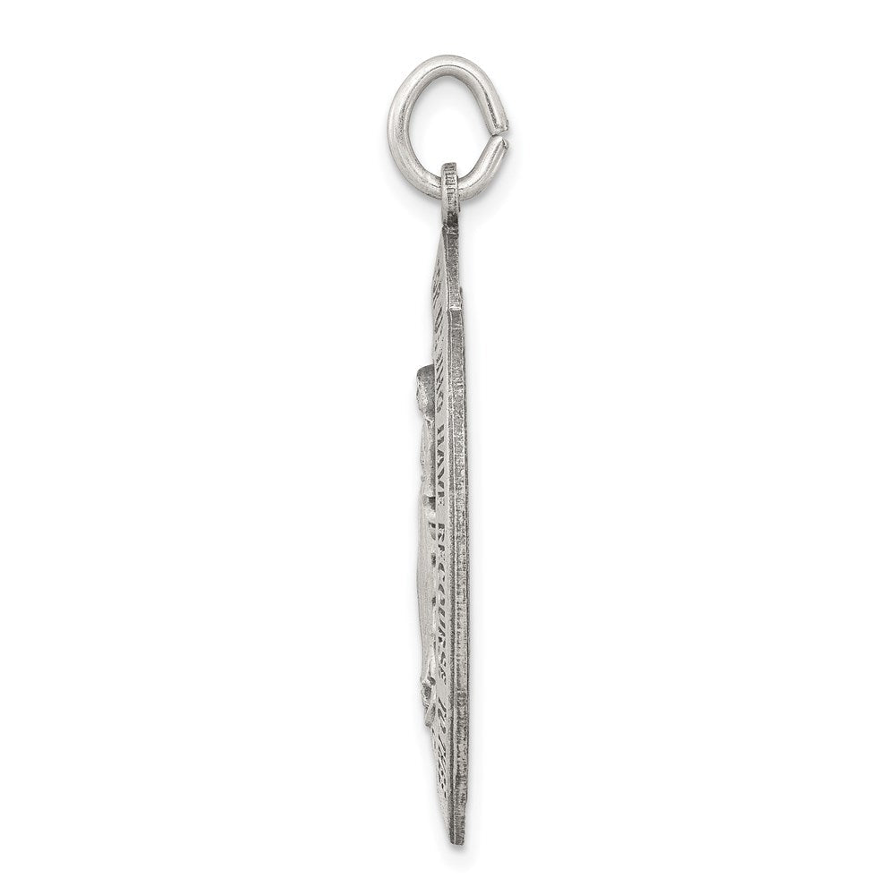 Sterlingsilber Antikisiert Wundertätig Medaille