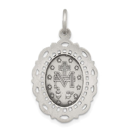 Sterlingsilber Antikisiert Wundertätig Medaille