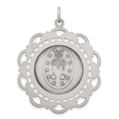 Sterlingsilber Antikisiert Wundertätig Medaille