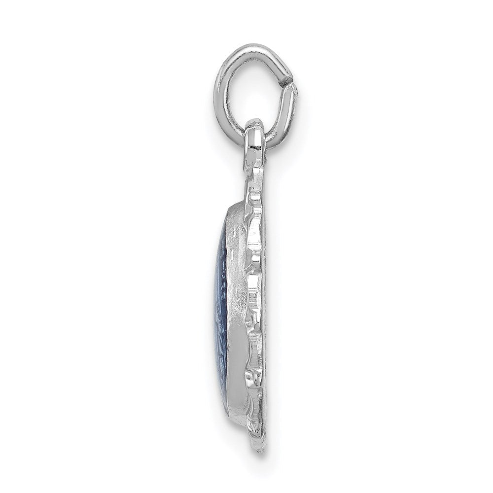 Sterlingsilber Rhodiniert Wundertätig Medaille