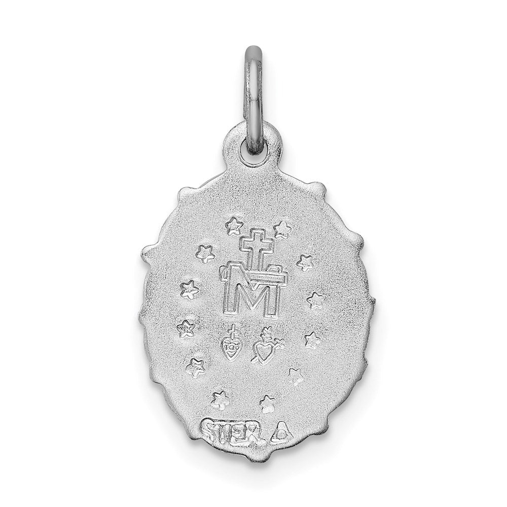 Sterlingsilber Rhodiniert Wundertätig Medaille