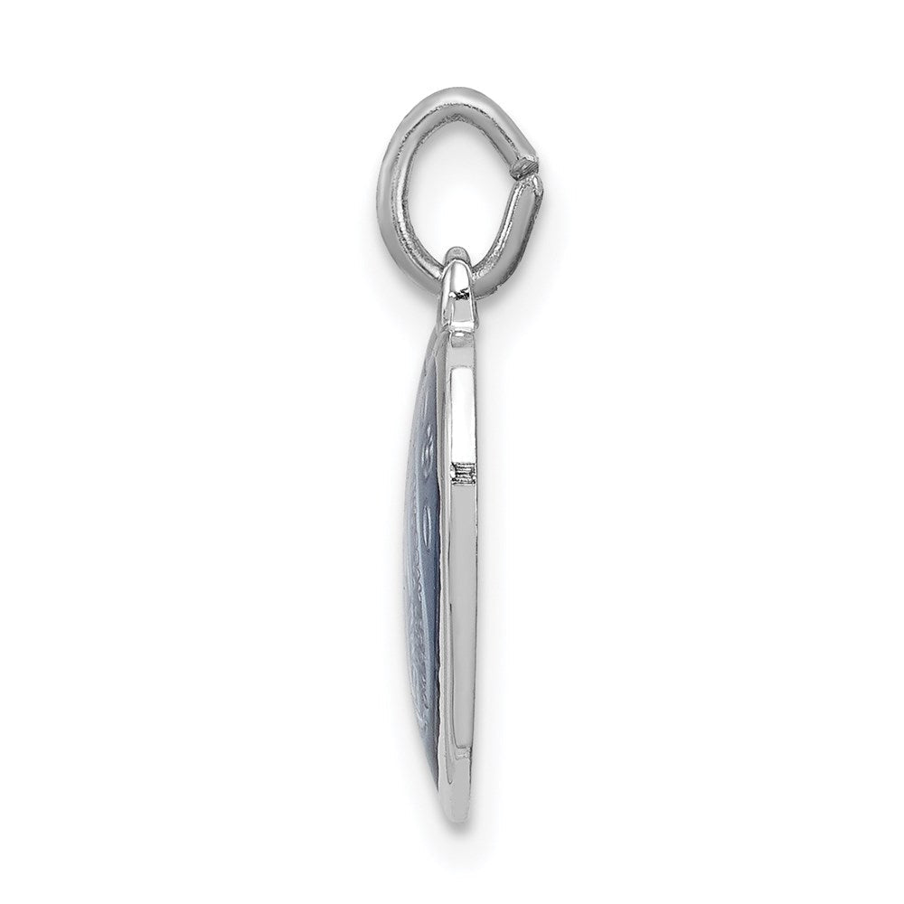 Sterlingsilber Rhodiniert Wundertätig Herz Medaille