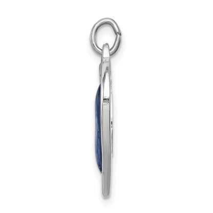 Sterlingsilber Rhodiniert Wundertätig Herz Medaille