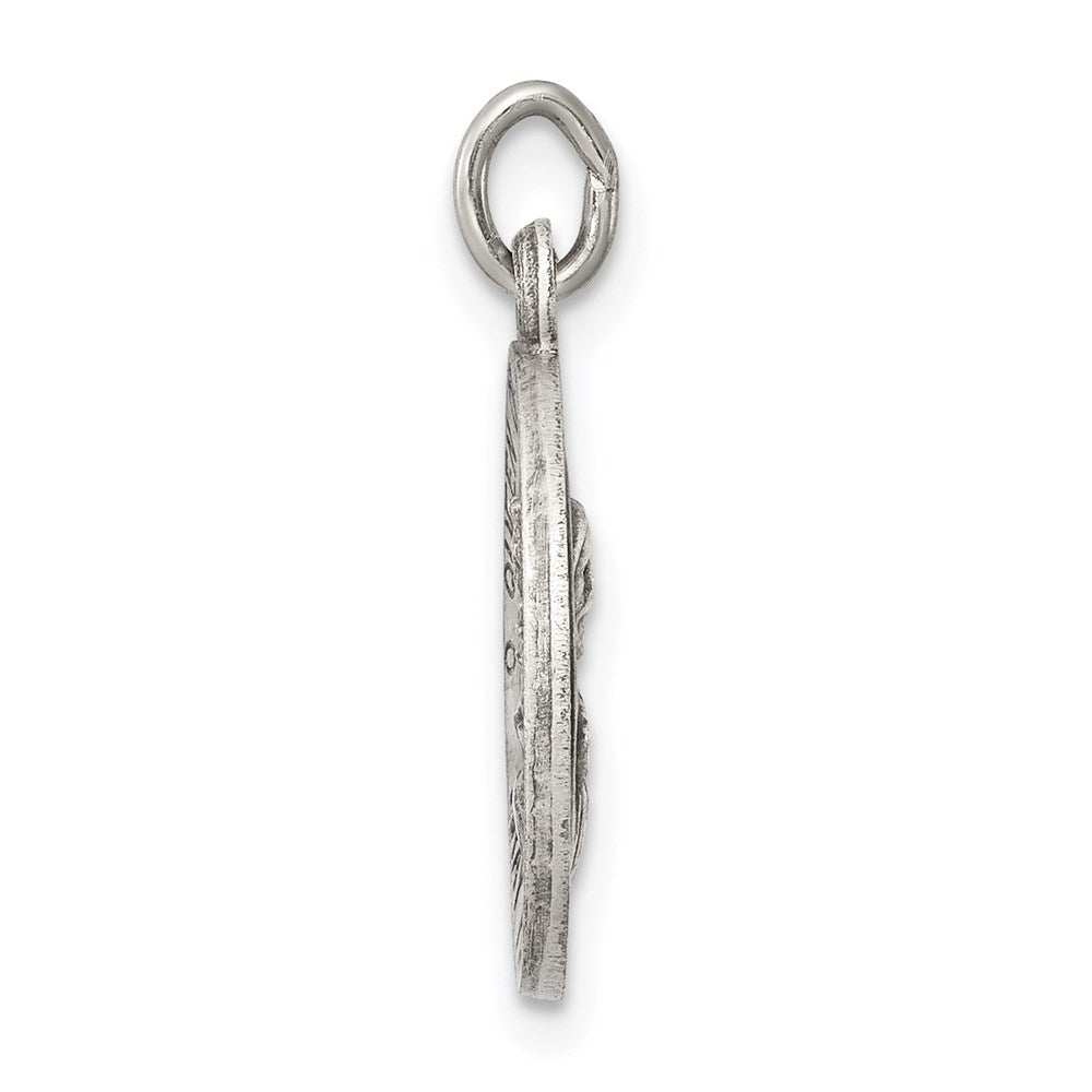 Sterlingsilber Antikisiert Queen Of The Heilig Scapular Medaille