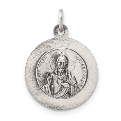 Sterlingsilber Antikisiert Queen Of The Heilig Scapular Medaille
