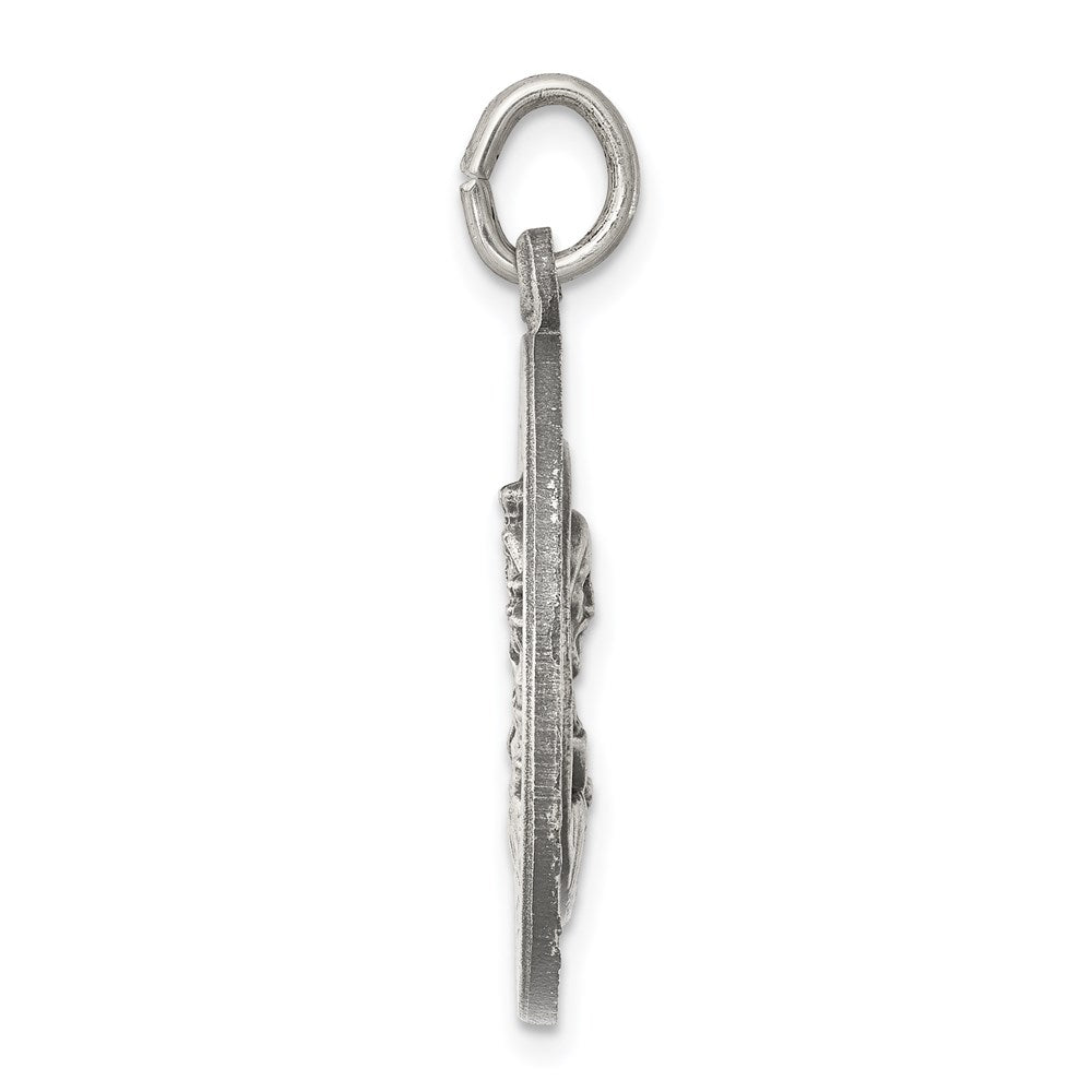 Sterlingsilber Antikisiert Queen Of The Heilig Scapular Medaille