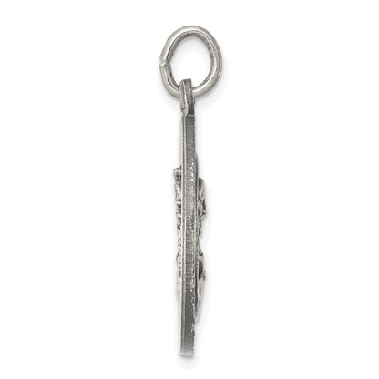 Sterlingsilber Antikisiert Queen Of The Heilig Scapular Medaille