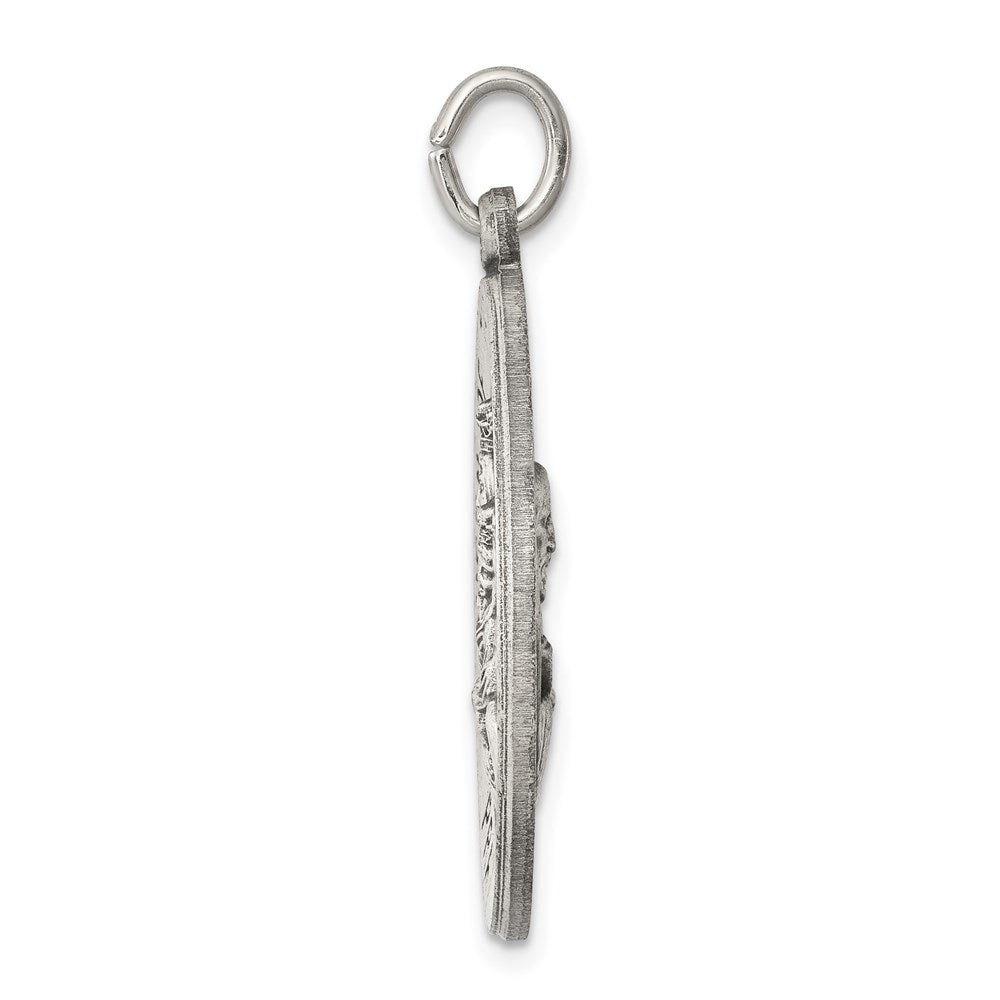 Sterlingsilber Antikisiert Queen Of The Heilig Scapular Medaille