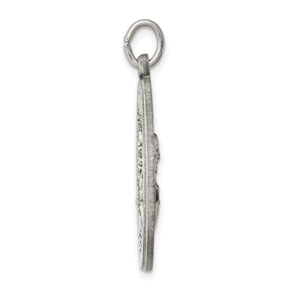 Sterlingsilber Antikisiert Queen Of The Heilig Scapular Medaille