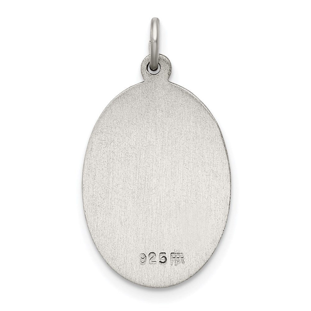 Sterlingsilber Antikisiert Our Damen Of Perpetual Help Oval Medaille
