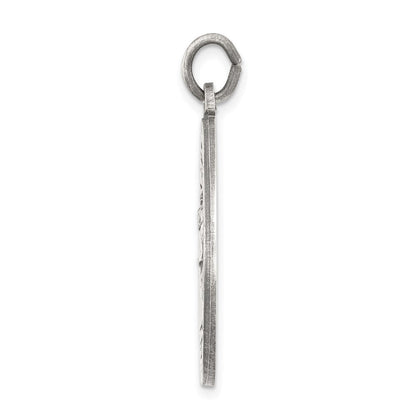 Sterlingsilber Antikisiert St. Christopher Medaille
