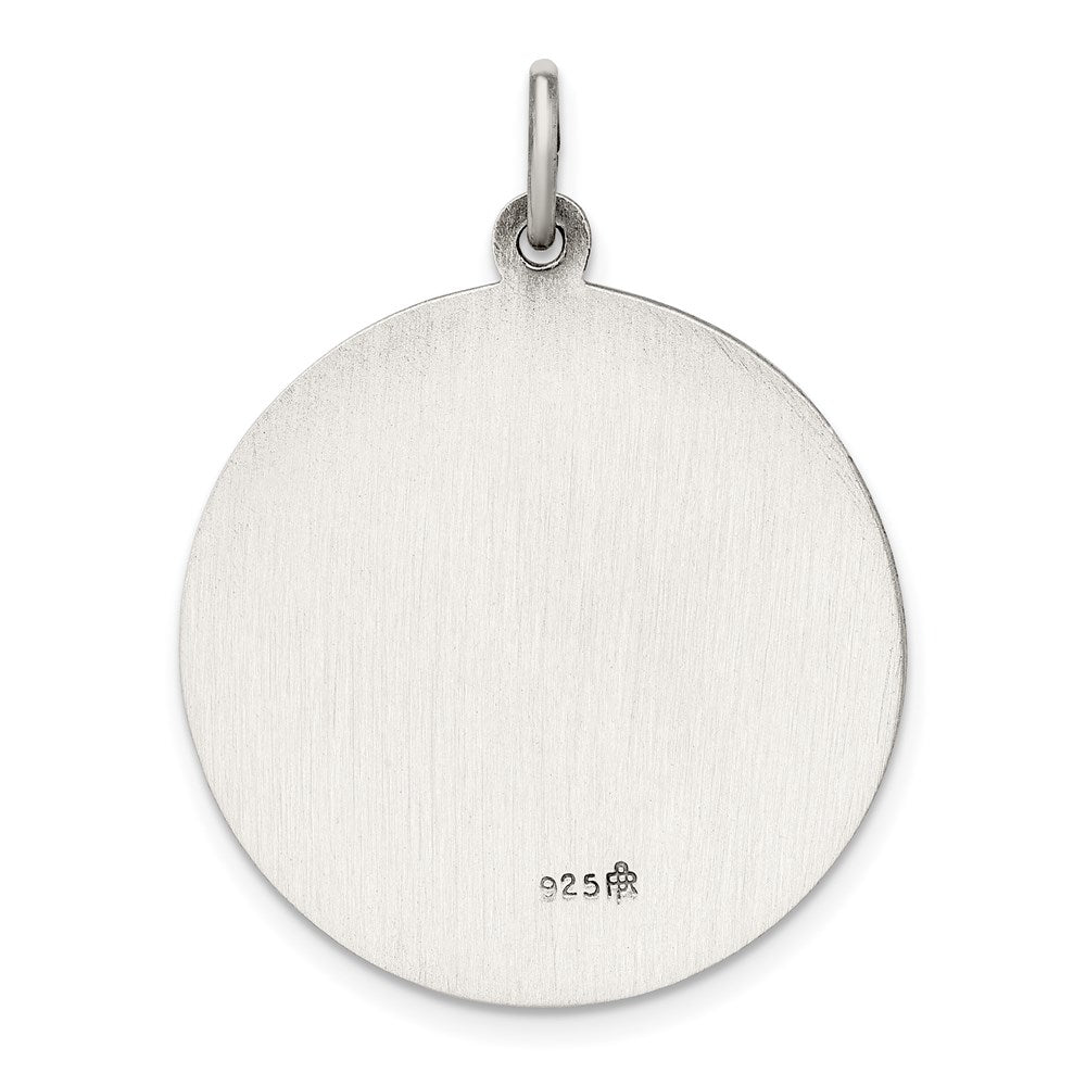 Sterlingsilber Antikisiert St. Christopher Medaille