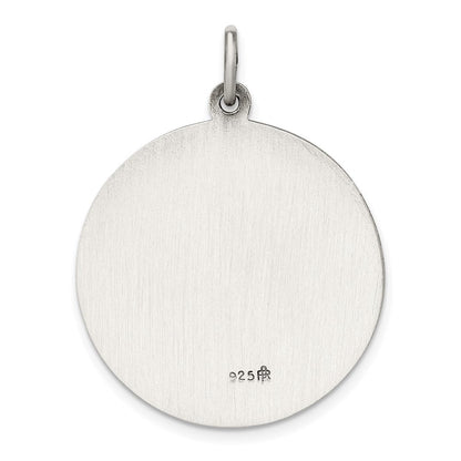 Sterlingsilber Antikisiert St. Christopher Medaille