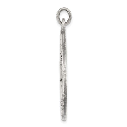 Sterlingsilber Antikisiert St. Christopher Medaille