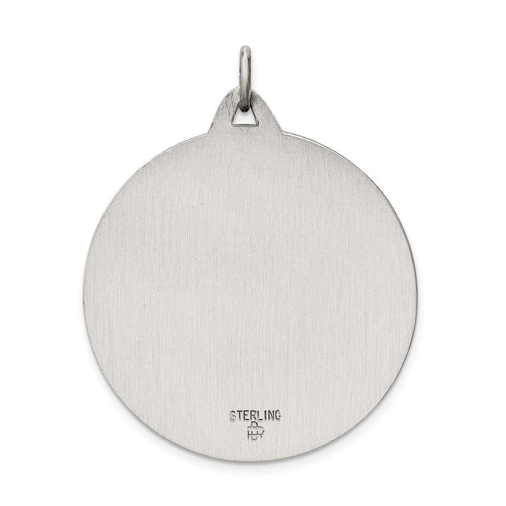 Sterlingsilber Antikisiert St. Christopher Medaille