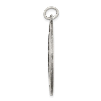 Sterlingsilber Antikisiert St. Christopher Medaille