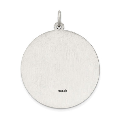 Sterlingsilber Antikisiert St. Christopher Medaille