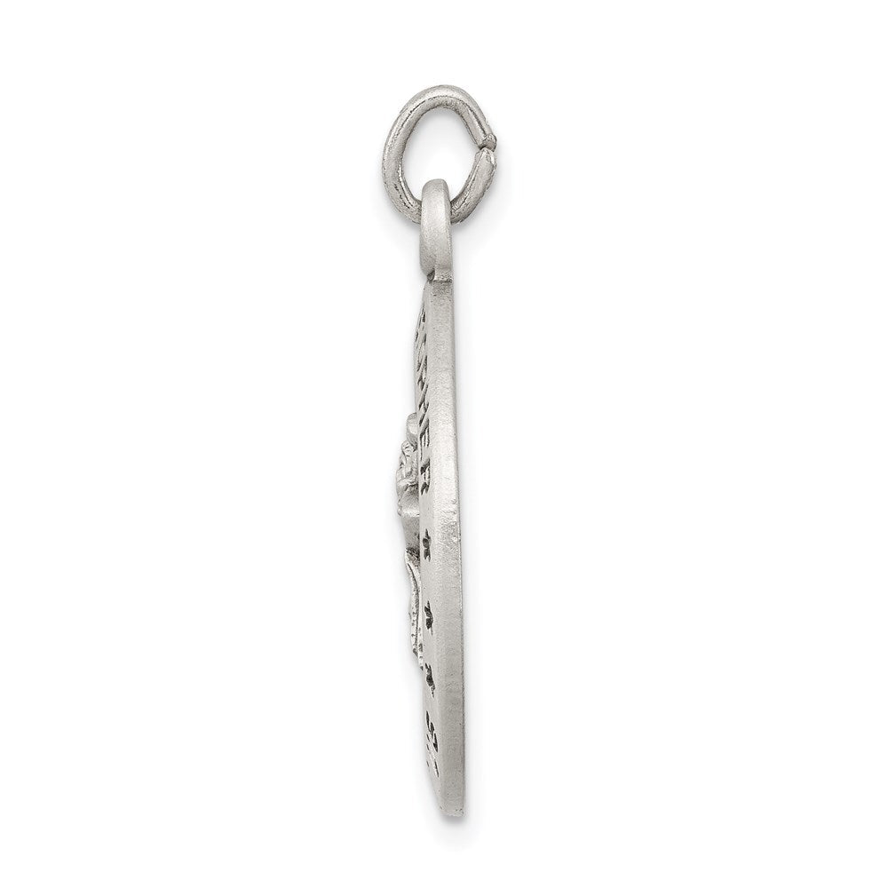 Sterlingsilber Antikisiert St. Christopher Medaille