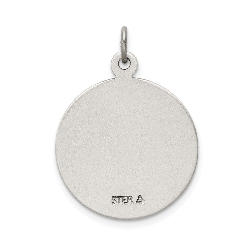 Sterlingsilber Antikisiert St. Christopher Medaille
