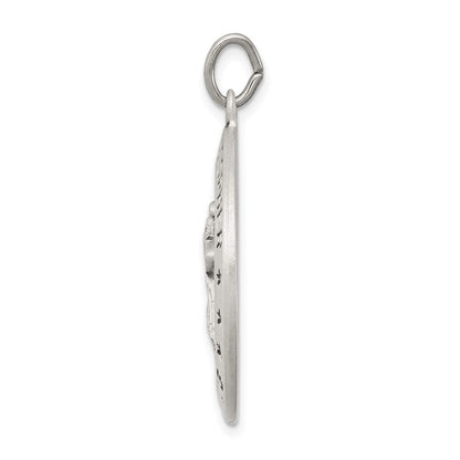 Sterlingsilber Antikisiert St. Christopher Medaille