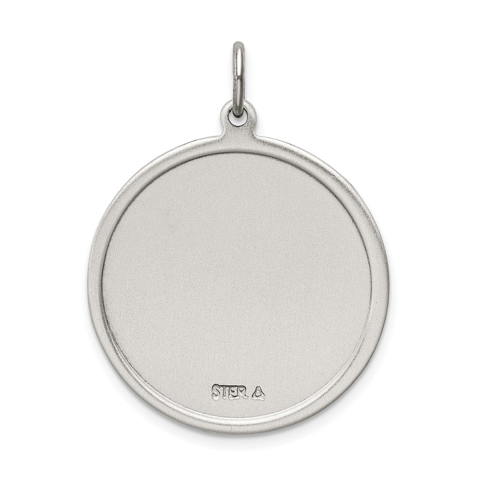 Sterlingsilber Antikisiert St. Christopher Medaille