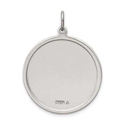 Sterlingsilber Antikisiert St. Christopher Medaille