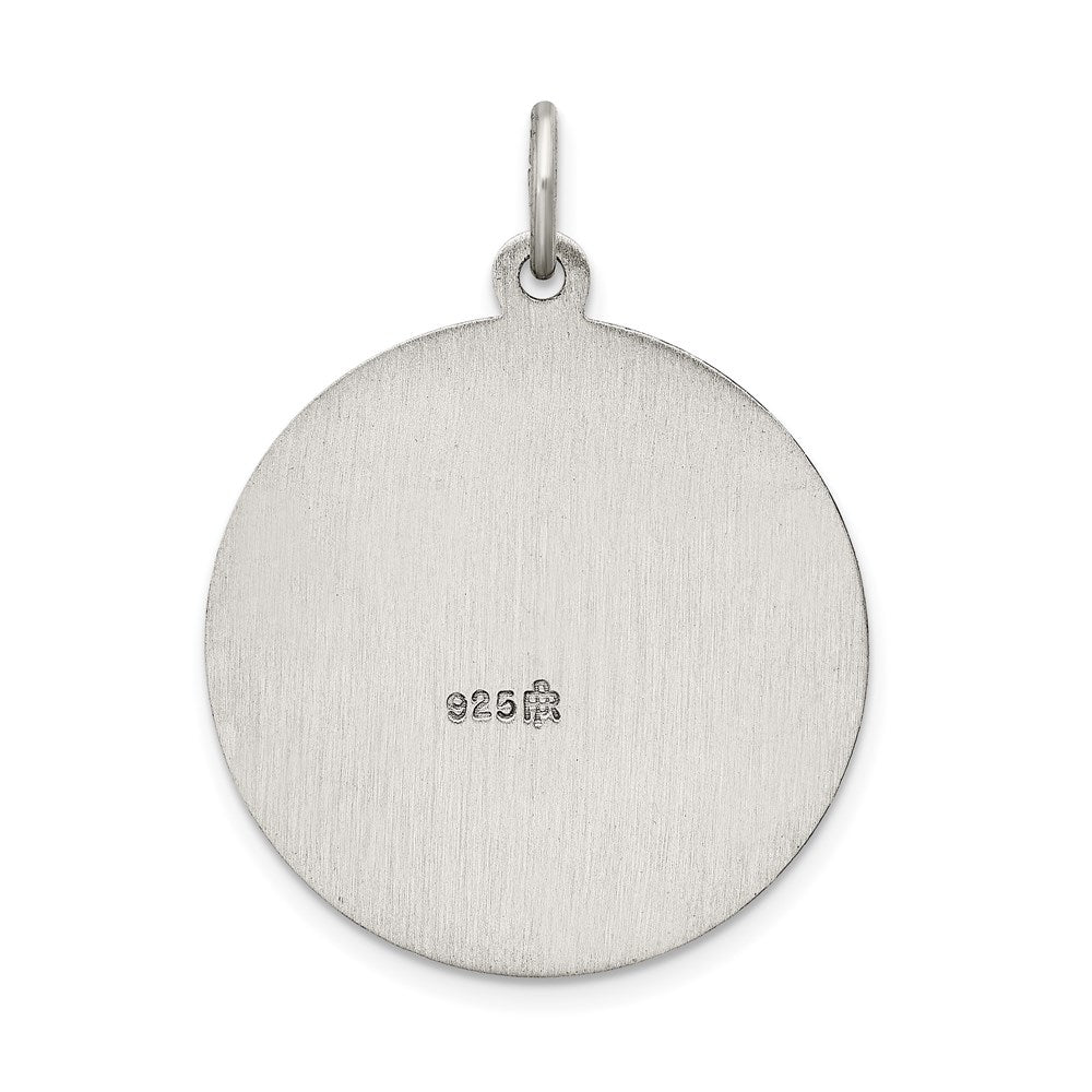 Sterlingsilber Antikisiert St. Christopher Medaille