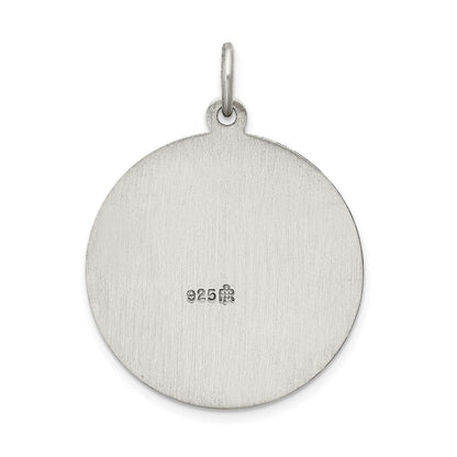 Sterlingsilber Antikisiert St. Christopher Medaille
