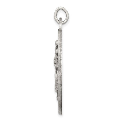 Sterlingsilber Antikisiert St. Christopher Medaille