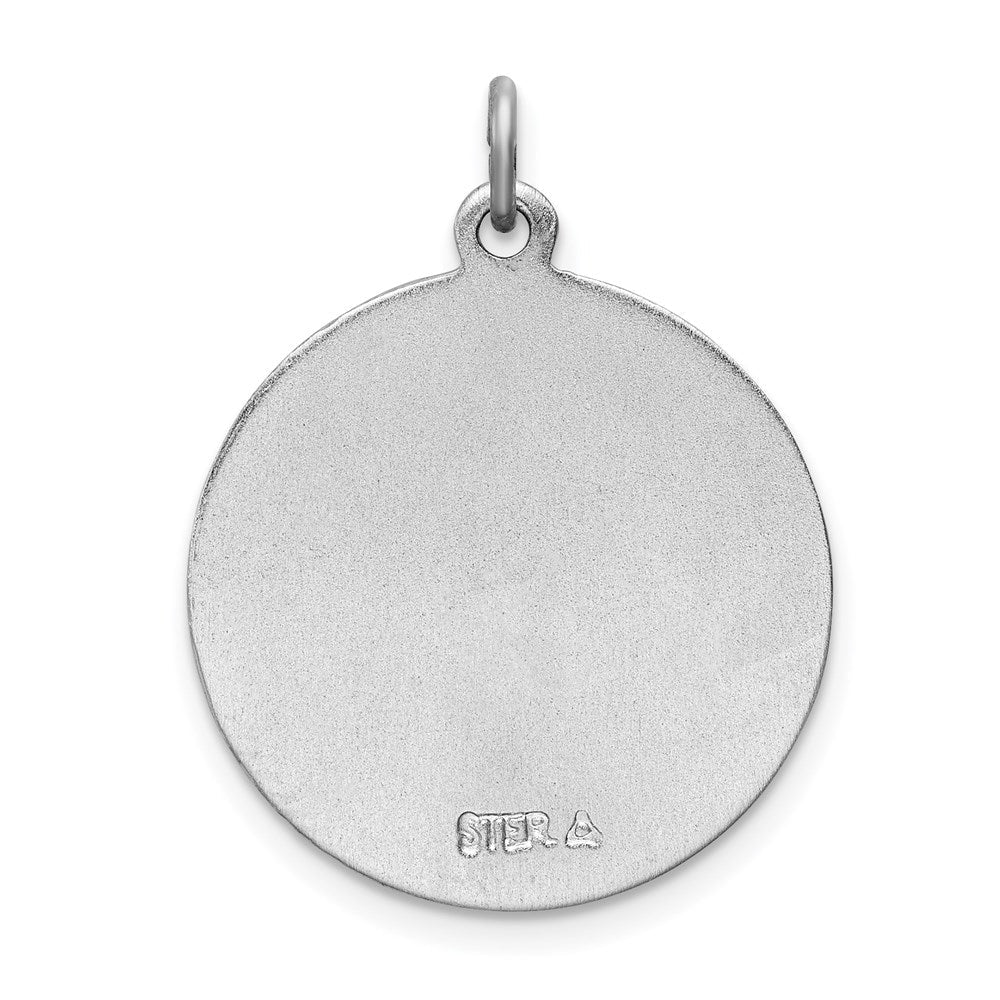 Sterlingsilber Rhodiniert Emailliert St. Christopher Medaille