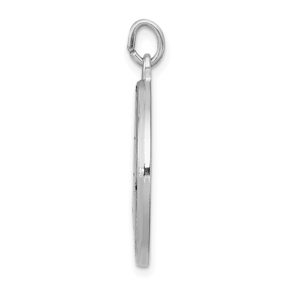 Sterlingsilber Rhodiniert Emailliert St. Christopher Medaille