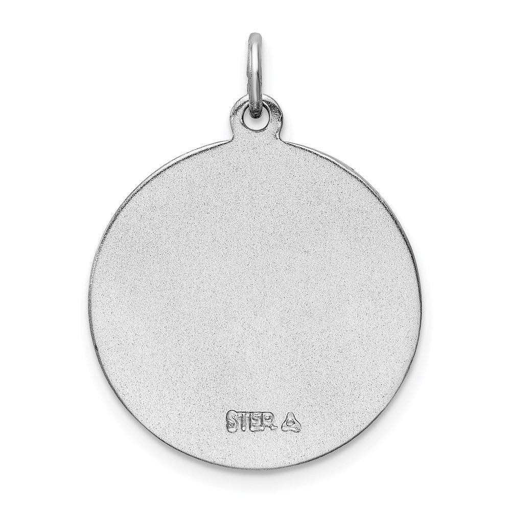 Sterlingsilber Rhodiniert Emailliert St. Christopher Medaille