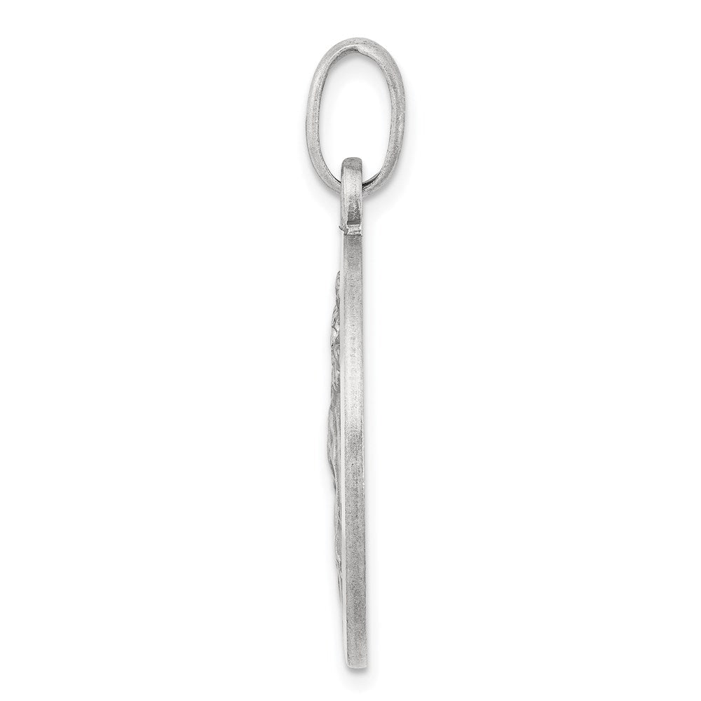 Sterlingsilber Antikisiert St. Christopher Medaille