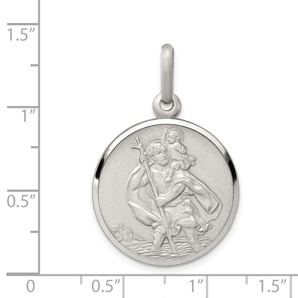 Sterlingsilber St. Christopher Medaille