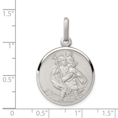 Sterlingsilber St. Christopher Medaille