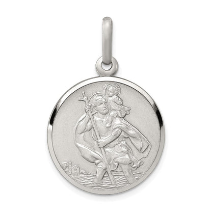Sterlingsilber St. Christopher Medaille