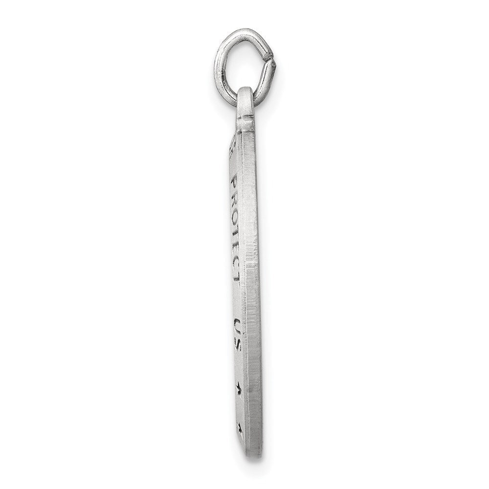 Sterlingsilber Antikisiert St. Christopher Medaille