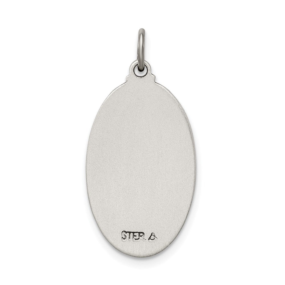 Sterlingsilber Antikisiert St. Christopher Medaille