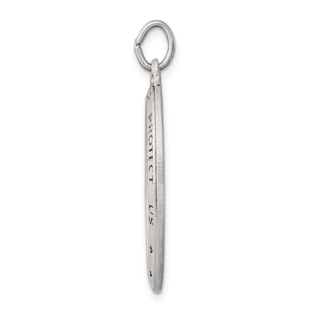 Sterlingsilber Antikisiert St. Christopher Medaille