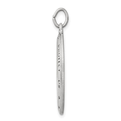 Sterlingsilber Antikisiert St. Christopher Medaille
