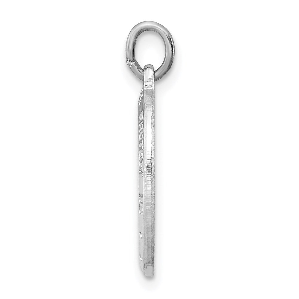Sterlingsilber Rhodiniert St. Christopher Medaille