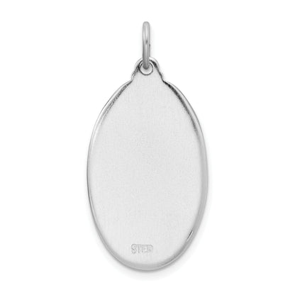Sterlingsilber Rhodiniert St. Christopher Medaille